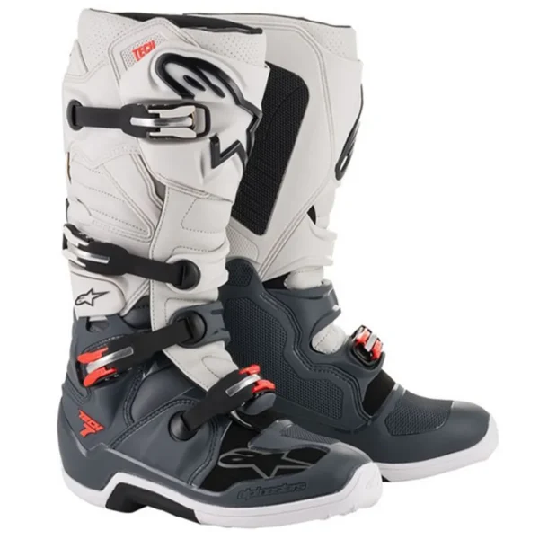 Alpinestars Tech 7 Dk Grey Lt Grey Red A12014930