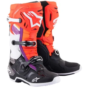 Alpinestars Tech 10 Black, Red Fl Orange Fl W A10020157310