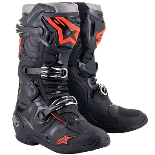 Alpinestars Tech 10 Boots Black Fluo Red 2010020